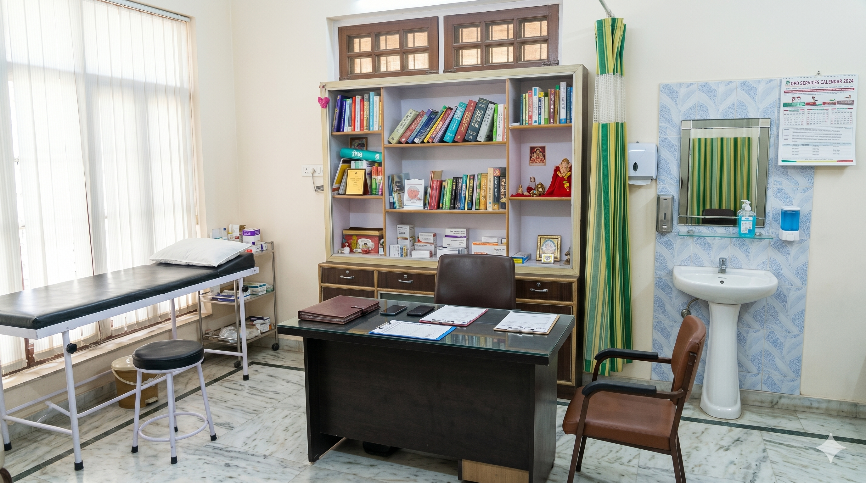 Well-Organized OPD Consultation Cabins