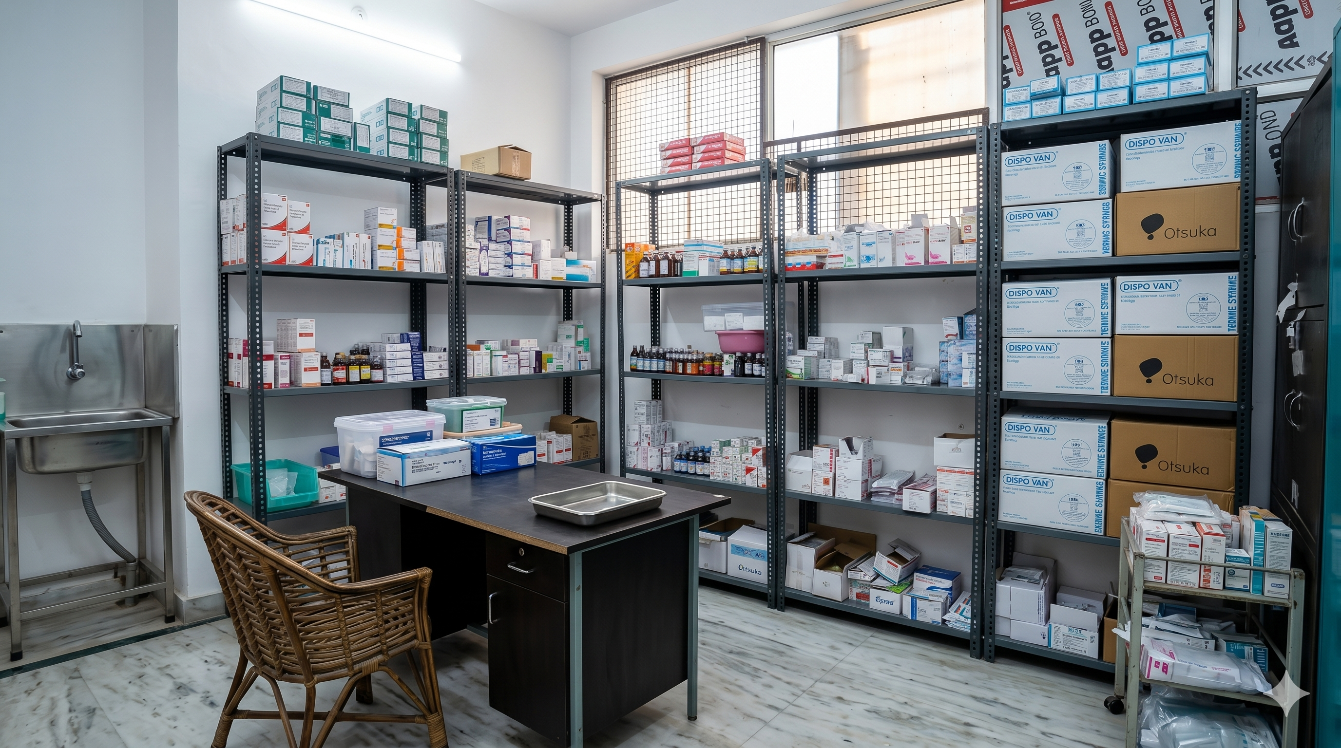 24x7 Fully Stocked Pharmacy · Emergency Medications